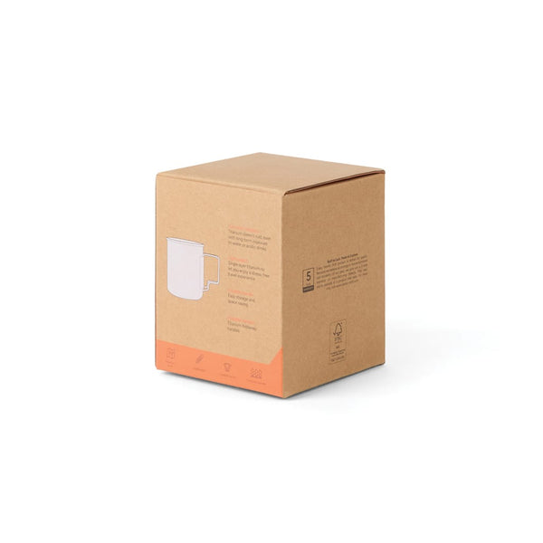 Tazza in titanio Nordic Drift Trail Ultra Light 450ML color argento - personalizzabile con logo