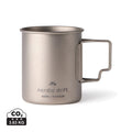 Tazza in titanio Nordic Drift Trail Ultra Light 450ML color argento - personalizzabile con logo