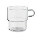 Tazza in vetro borosilicato 300 ml Trasparente - personalizzabile con logo