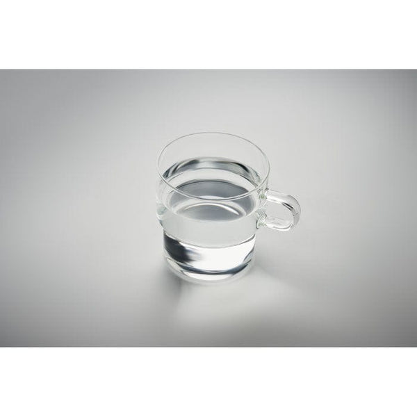 Tazza in vetro borosilicato 300 ml Trasparente - personalizzabile con logo