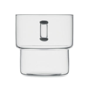 Tazza in vetro borosilicato 300 ml Trasparente - personalizzabile con logo