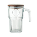 Tazza in vetro da 450 ml Trasparente - personalizzabile con logo