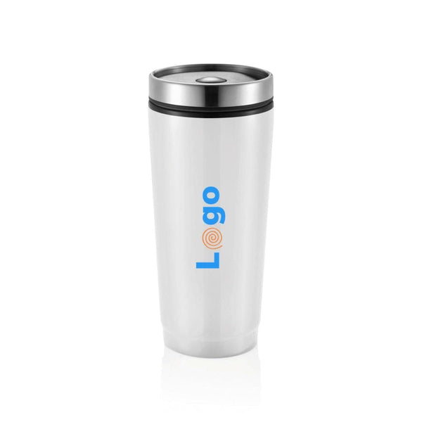 Tazza Leak Proof bianco - personalizzabile con logo