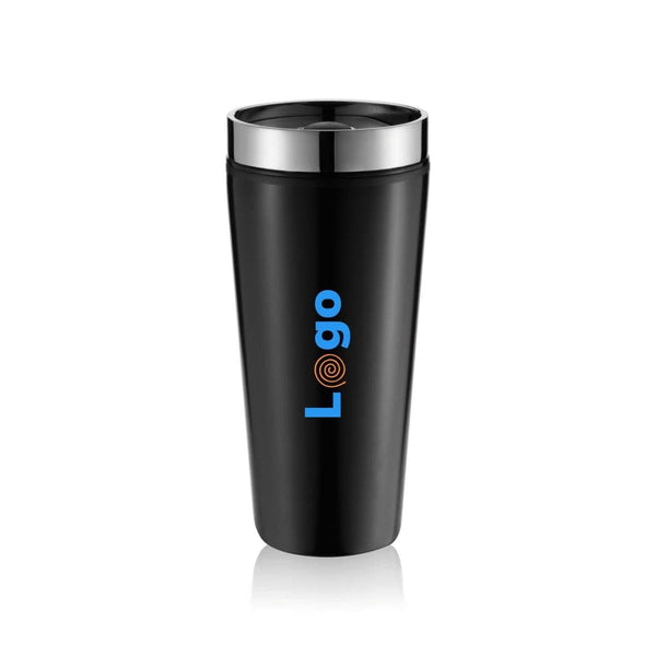 Tazza Leak Proof nero - personalizzabile con logo