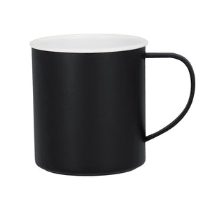 Tazza Mayfer PP riciclato nero - personalizzabile con logo