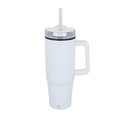 Tazza Miami con manico e cannuccia 800ml Bianco - personalizzabile con logo