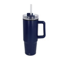 Tazza Miami con manico e cannuccia 800ml blu navy - personalizzabile con logo