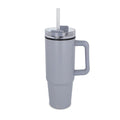 Tazza Miami con manico e cannuccia 800ml Grigio - personalizzabile con logo