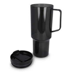 Tazza Miami con manico trasparente 1,2 L R-PET - personalizzabile con logo