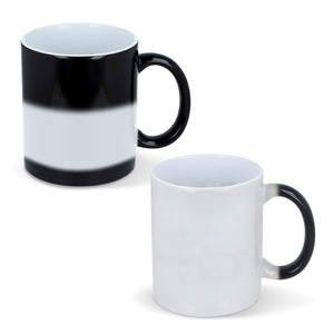 Tazza Oslo subli magic 300ml Bianco e Nero - personalizzabile con logo