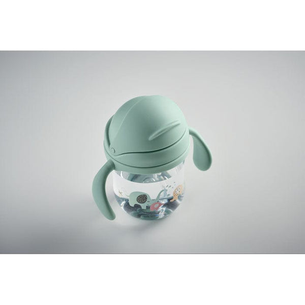 Tazza per bambini in Tritan Verde calce - personalizzabile con logo