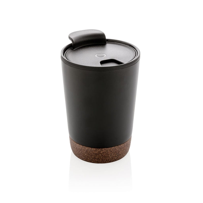 Tazza per caffè in sughero nero - personalizzabile con logo