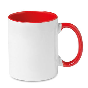 Tazza per stampa in sublimazione rosso - personalizzabile con logo