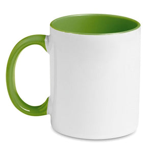 Tazza per stampa in sublimazione verde - personalizzabile con logo