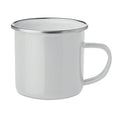 Tazza per sublimazione in metallo smaltato bianco - personalizzabile con logo