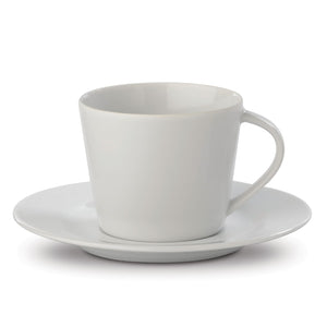 Tazza & piattino Milano 160ml Bianco - personalizzabile con logo