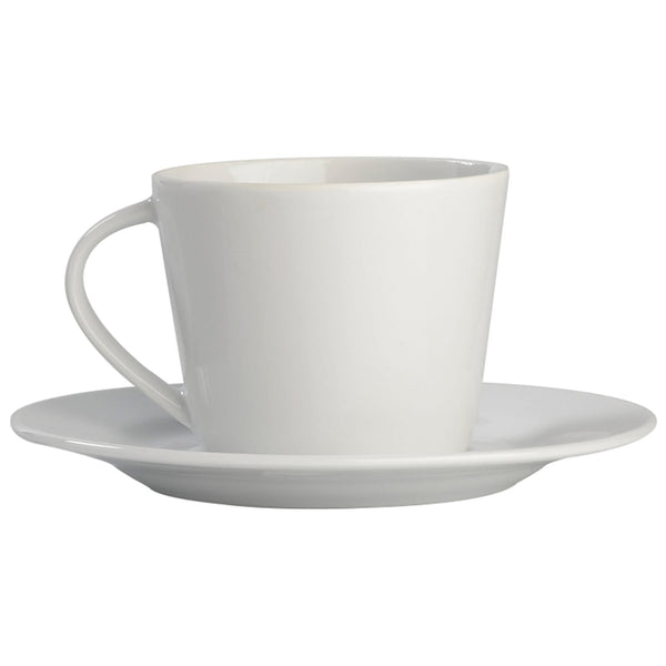 Tazza & piattino Milano 160ml Bianco - personalizzabile con logo