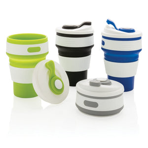 Tazza pieghevole in silicone - personalizzabile con logo