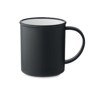 Tazza riutilizzabile 300 ml in PP riciclato Nero - personalizzabile con logo