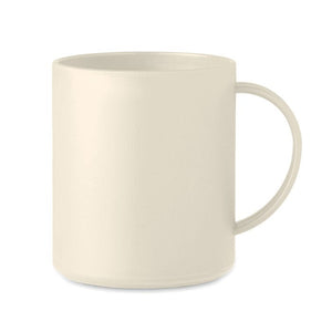 Tazza riutilizzabile Beige - personalizzabile con logo