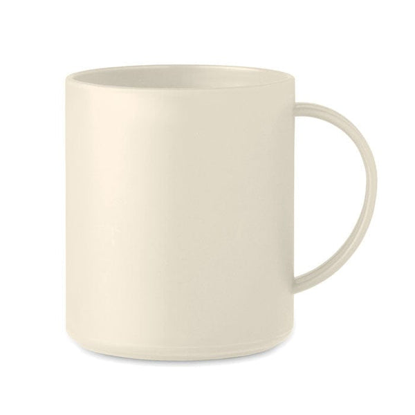 Tazza riutilizzabile Beige - personalizzabile con logo