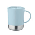Tazza singolo strato da 300 ml Re-Inox blu - personalizzabile con logo