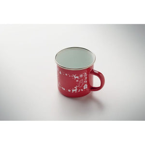 Tazza smaltata natalizia 300ml - personalizzabile con logo