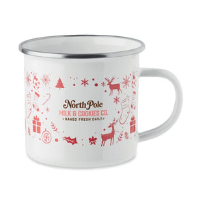 Tazza smaltata natalizia 300ml - personalizzabile con logo