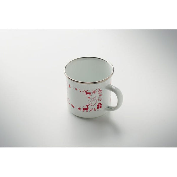 Tazza smaltata natalizia 300ml - personalizzabile con logo