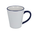 Tazza subli Melbourne con bordo e manico colorati 300ml blu navy - personalizzabile con logo