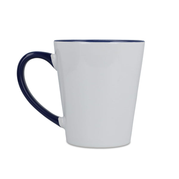 Tazza subli Melbourne con bordo e manico colorati 300ml - personalizzabile con logo
