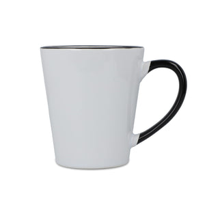 Tazza subli Melbourne con bordo e manico colorati 300ml - personalizzabile con logo