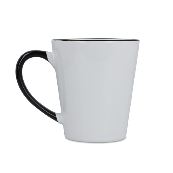 Tazza subli Melbourne con bordo e manico colorati 300ml - personalizzabile con logo