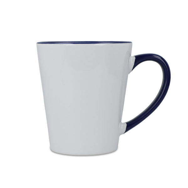 Tazza subli Melbourne con bordo e manico colorati 300ml - personalizzabile con logo