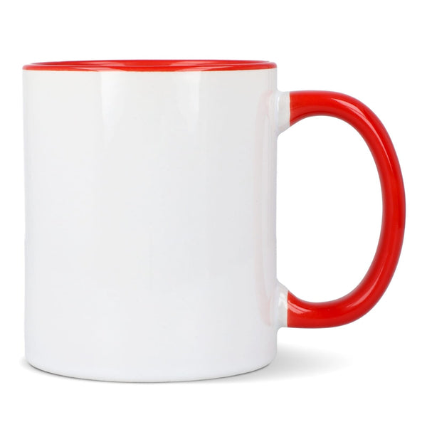 Tazza subli Oslo con interno e manico colorati 300ml - personalizzabile con logo