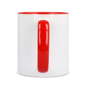 Tazza subli Oslo con interno e manico colorati 300ml - personalizzabile con logo