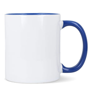 Tazza subli Oslo con interno e manico colorati 300ml - personalizzabile con logo
