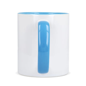 Tazza subli Oslo con interno e manico colorati 300ml - personalizzabile con logo