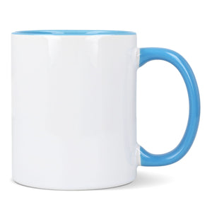 Tazza subli Oslo con interno e manico colorati 300ml - personalizzabile con logo