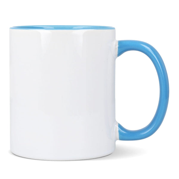 Tazza subli Oslo con interno e manico colorati 300ml - personalizzabile con logo