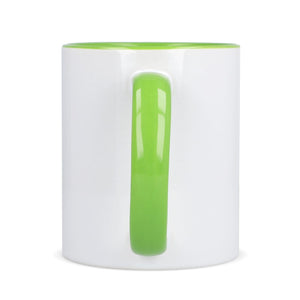 Tazza subli Oslo con interno e manico colorati 300ml - personalizzabile con logo