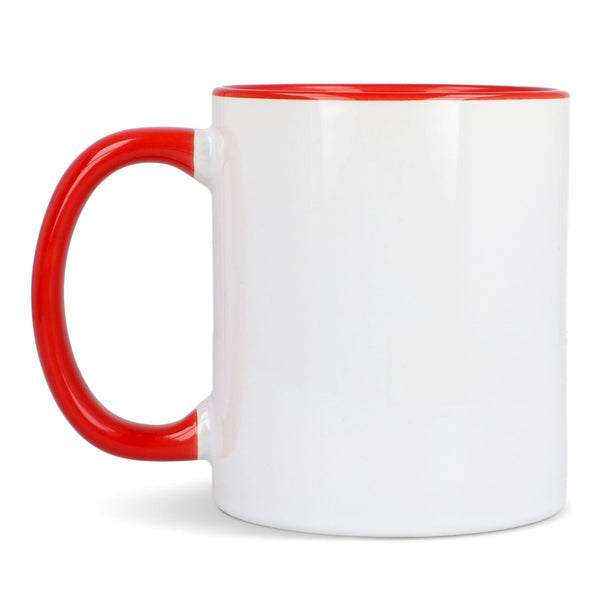 Tazza subli Oslo con interno e manico colorati 300ml - personalizzabile con logo