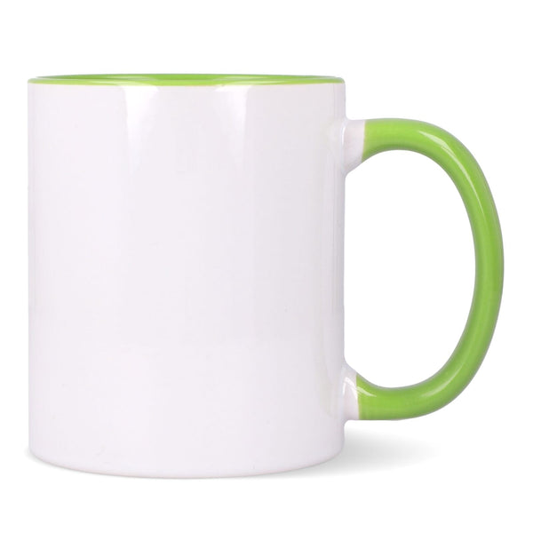 Tazza subli Oslo con interno e manico colorati 300ml - personalizzabile con logo