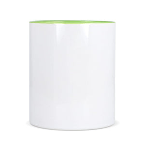 Tazza subli Oslo con interno e manico colorati 300ml - personalizzabile con logo