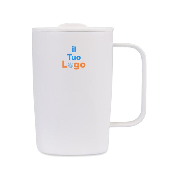 Tazza termica Aviana™ Rowan in rAcciaio RCS 450ML bianco - personalizzabile con logo