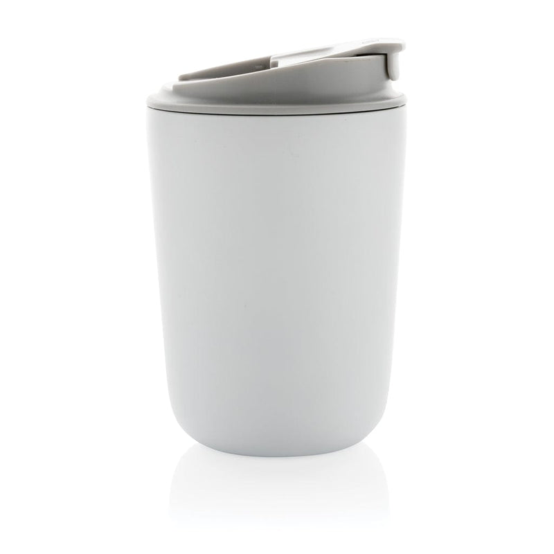 Tazza termica Cuppa in acciaio riciclato con laccio da collo - personalizzabile con logo
