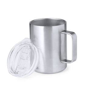 Tazza Termica Dovery color argento - personalizzabile con logo