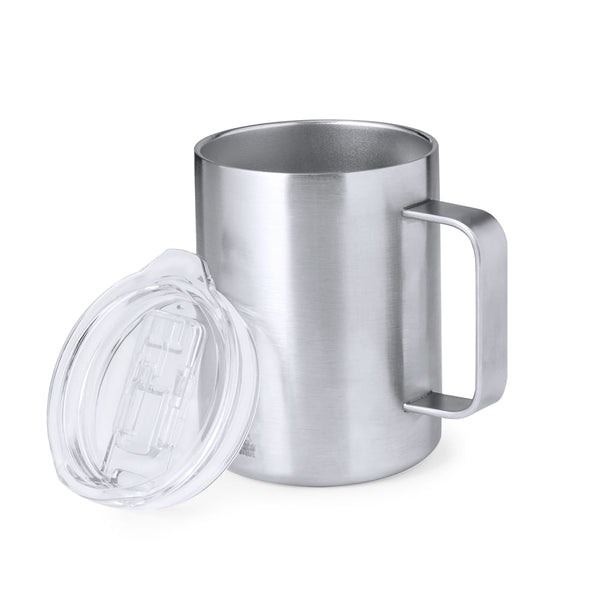 Tazza Termica Dovery color argento - personalizzabile con logo