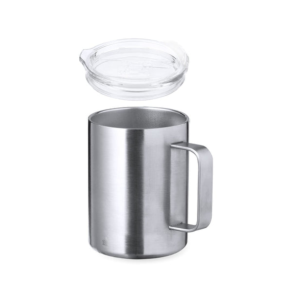 Tazza Termica Dovery color argento - personalizzabile con logo