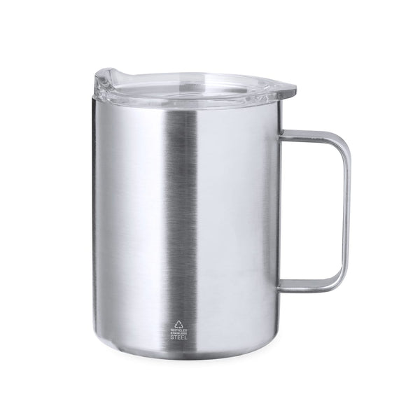 Tazza Termica Dovery color argento - personalizzabile con logo